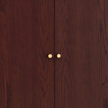 Heidi Oak 2 Door Wardrobe - Cherry Wood - DUSK