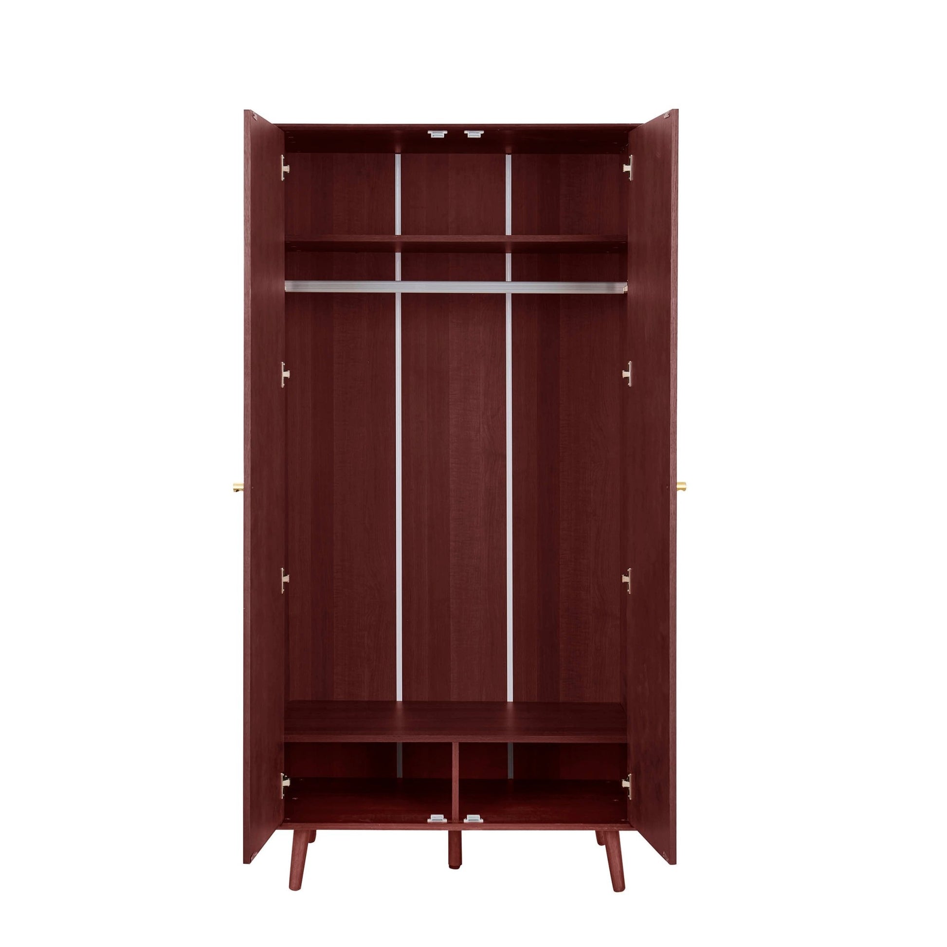 Heidi Oak 2 Door Wardrobe - Cherry Wood - DUSK