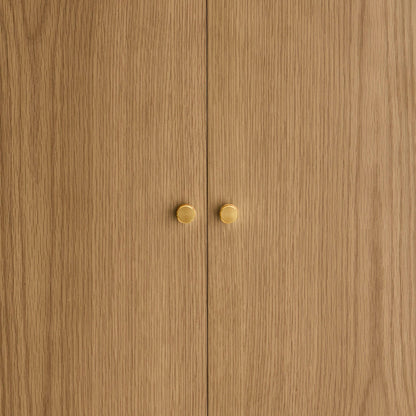 Heidi Oak 2 Door Wardrobe - Light Wood - DUSK