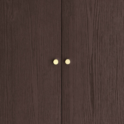 Heidi Oak 2 Door Wardrobe - Walnut - DUSK