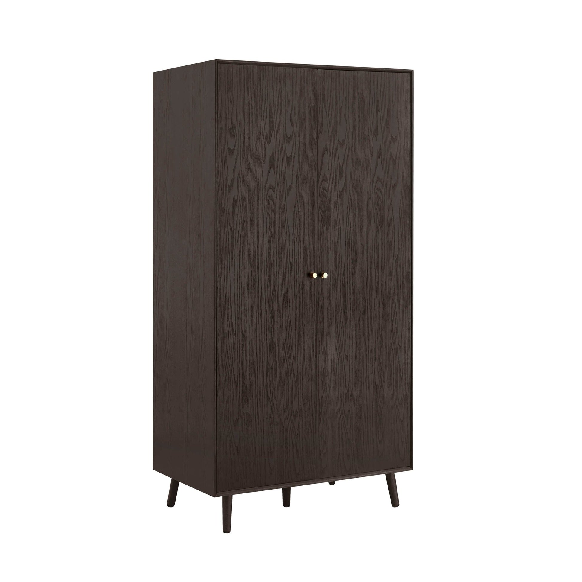 Heidi Oak 2 Door Wardrobe - Walnut - DUSK