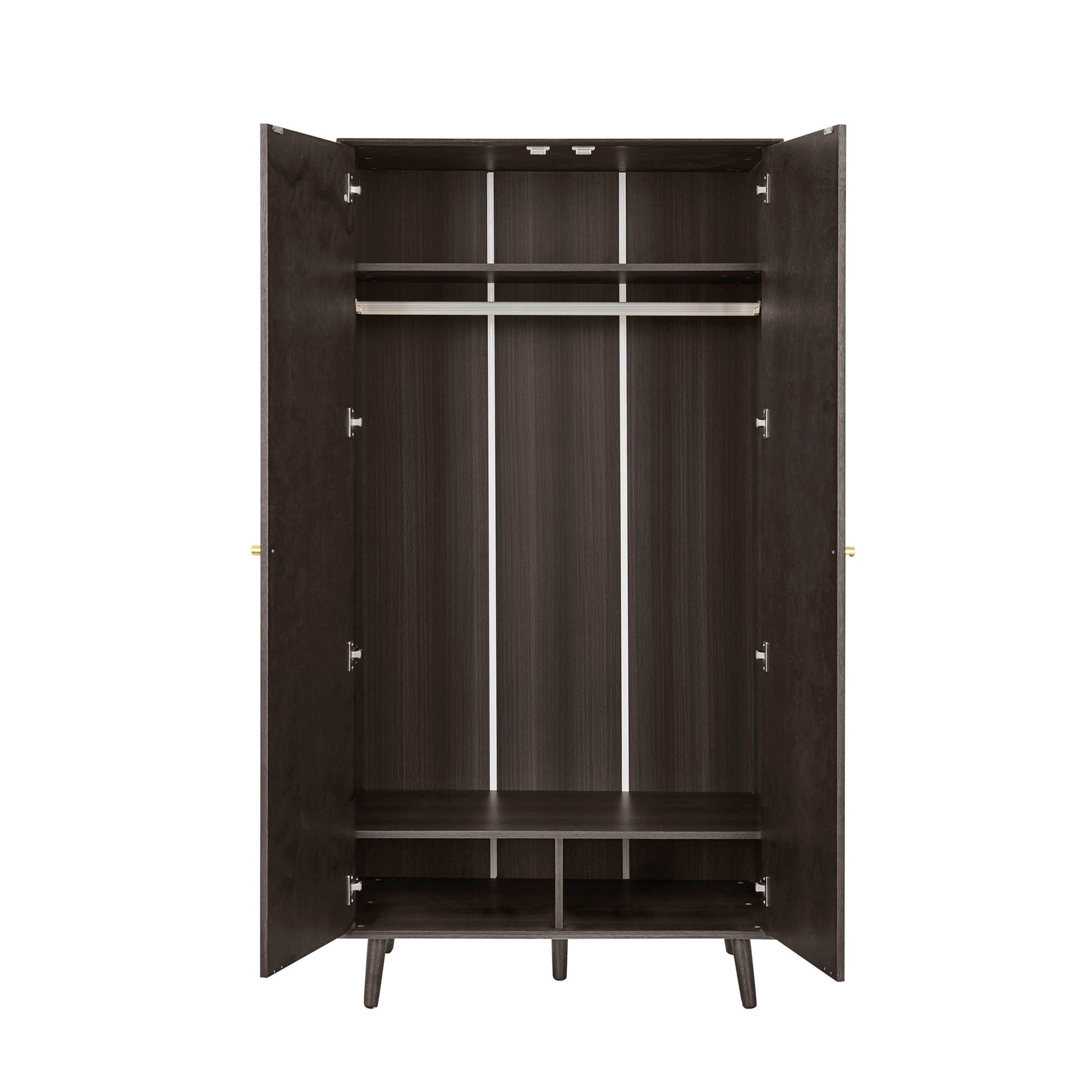Heidi Oak 2 Door Wardrobe - Walnut - DUSK