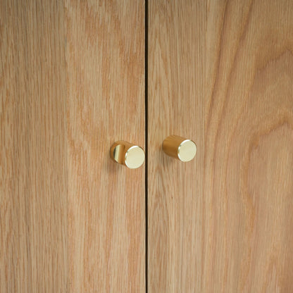 Heidi Oak 3 Door Sideboard - Light Wood - DUSK