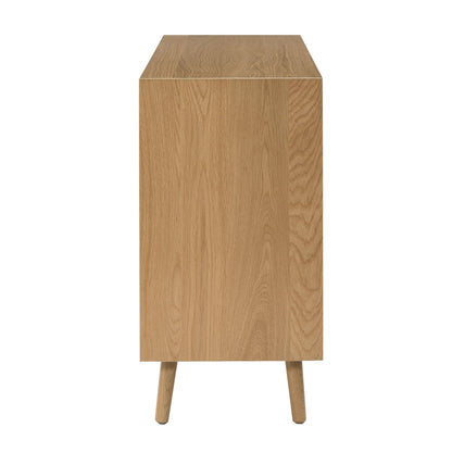 Heidi Oak 3 Door Sideboard - Light Wood - DUSK