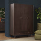 Heidi Oak 3 Door Wardrobe with Drawers - Walnut - DUSK