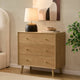 Heidi Oak 3 Drawer Chest - Light Wood - DUSK