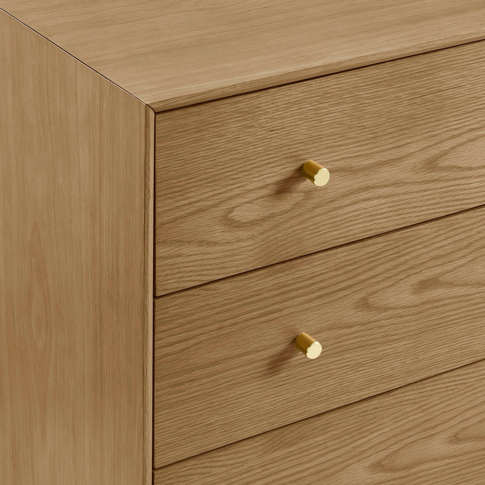 Heidi Oak 3 Drawer Chest - Light Wood - DUSK