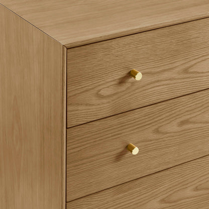 Heidi Oak 3 Drawer Chest - Light Wood - DUSK