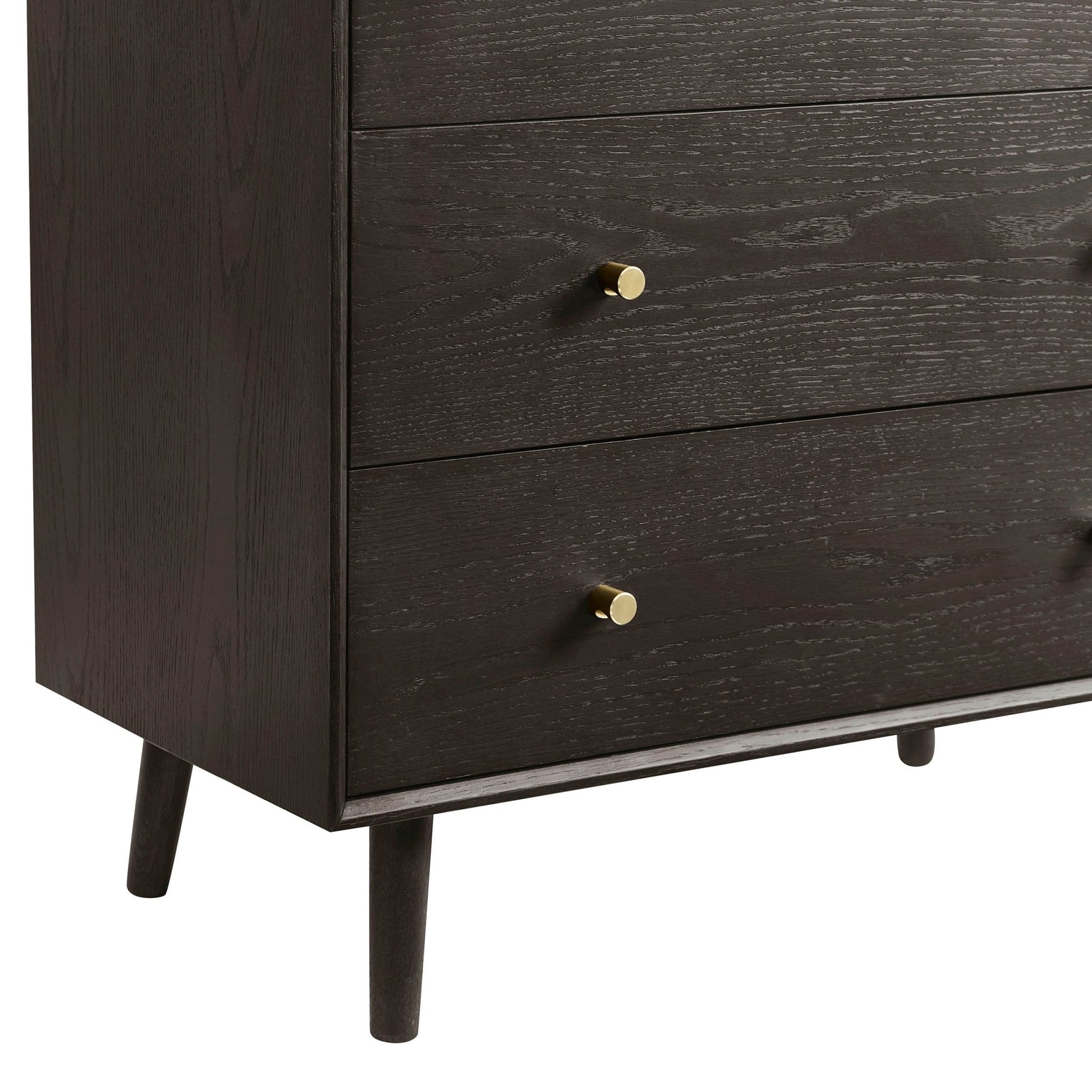 Heidi Oak 3 Drawer Chest - Walnut - DUSK
