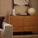 Heidi Oak 6 Drawer Chest - Light Wood - DUSK