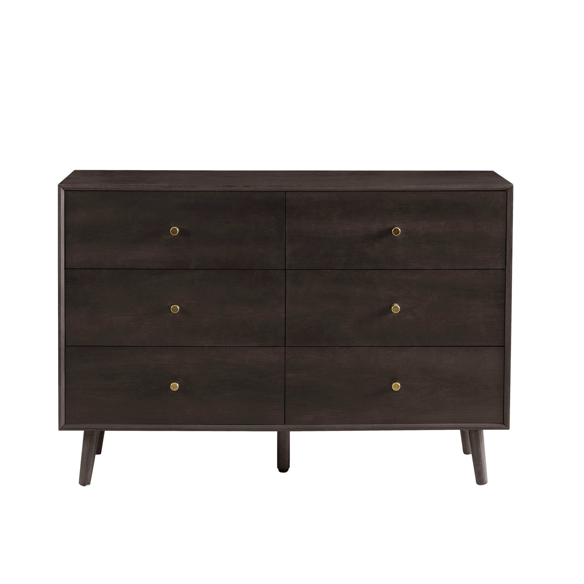 Heidi Oak 6 Drawer Chest - Walnut - DUSK