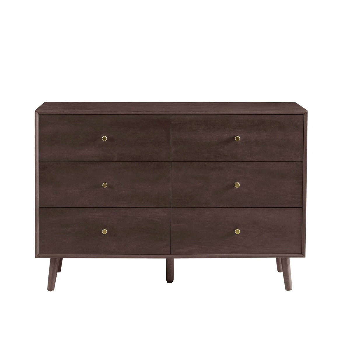 Heidi Oak 6 Drawer Chest - Walnut - DUSK