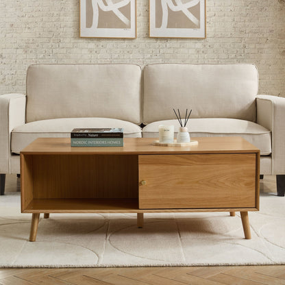 Heidi Oak Coffee Table - Light Wood - DUSK