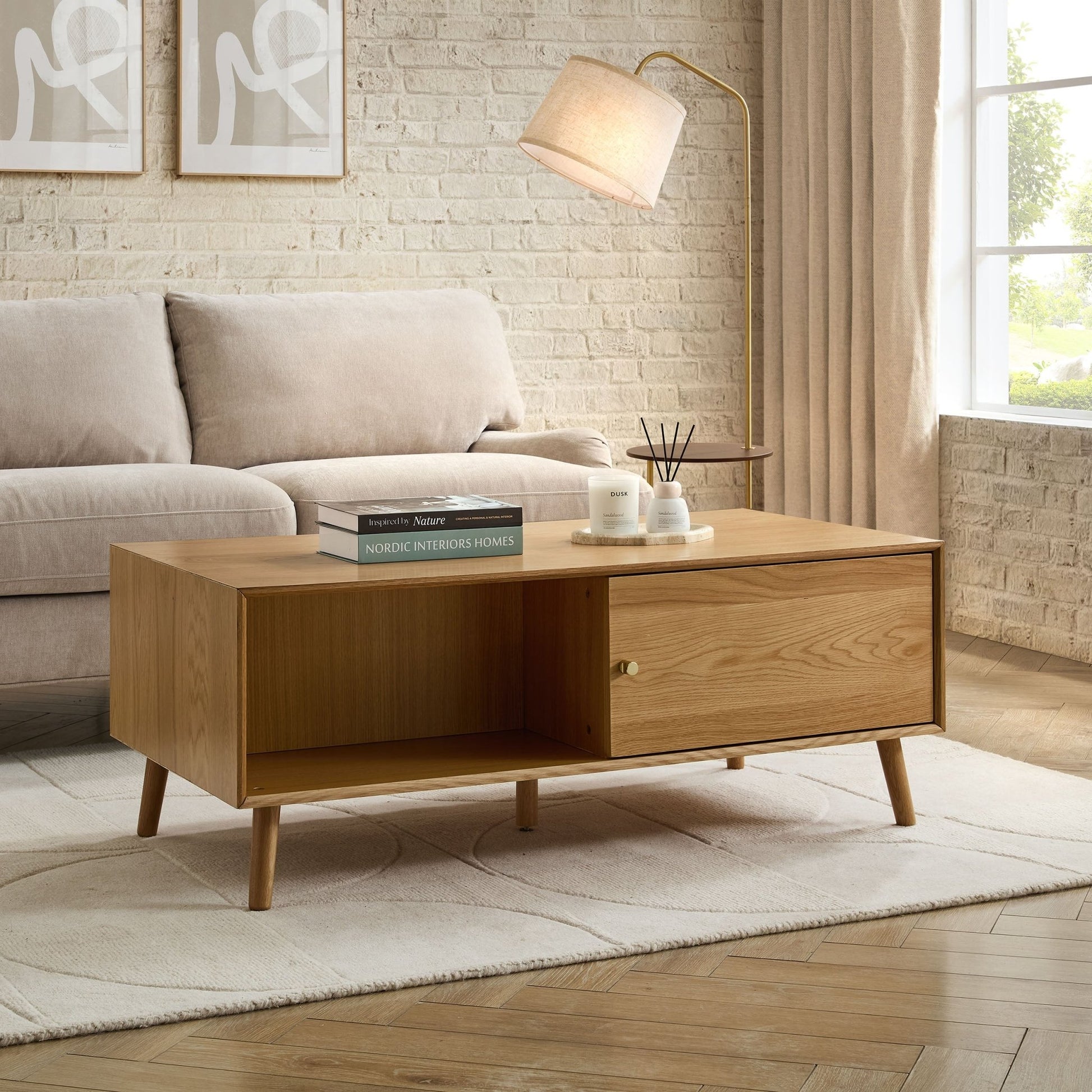 Heidi Oak Coffee Table - Light Wood - DUSK