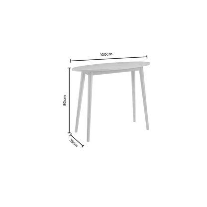 Heidi Oak Console Table - Walnut - DUSK