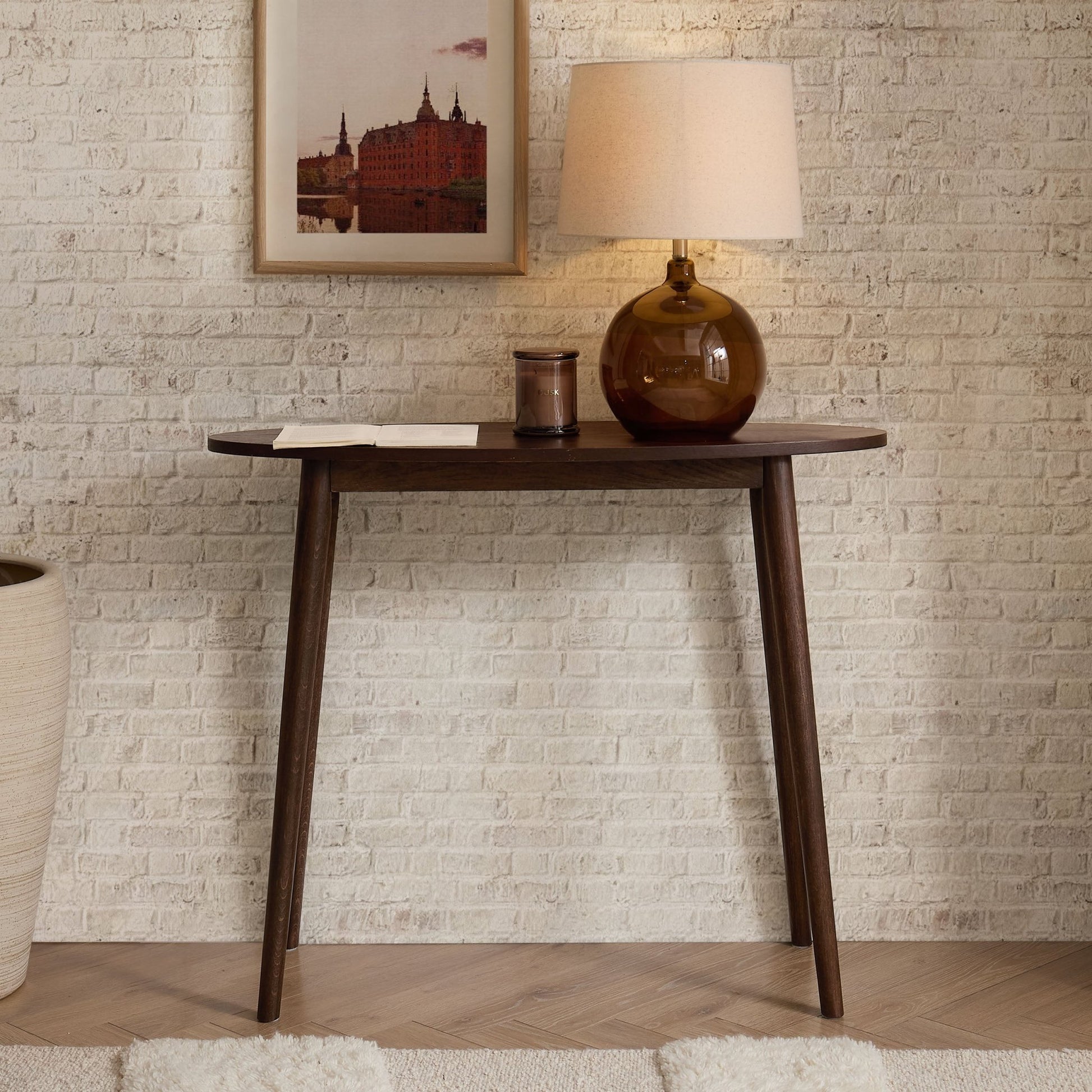 Heidi Oak Console Table - Walnut - DUSK