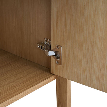 Heidi Oak Display Cabinet - Light Wood - DUSK