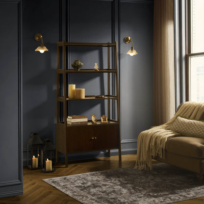 Heidi Oak Display Cabinet - Walnut - DUSK