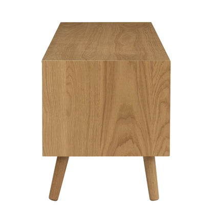 Heidi Oak Tv Unit for TVs up to 60" - Light Wood - DUSK