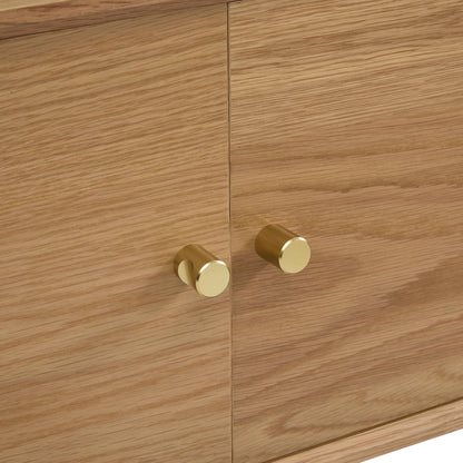 Heidi Oak Tv Unit for TVs up to 60" - Light Wood - DUSK