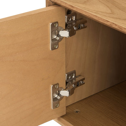 Heidi Oak Tv Unit for TVs up to 60" - Light Wood - DUSK