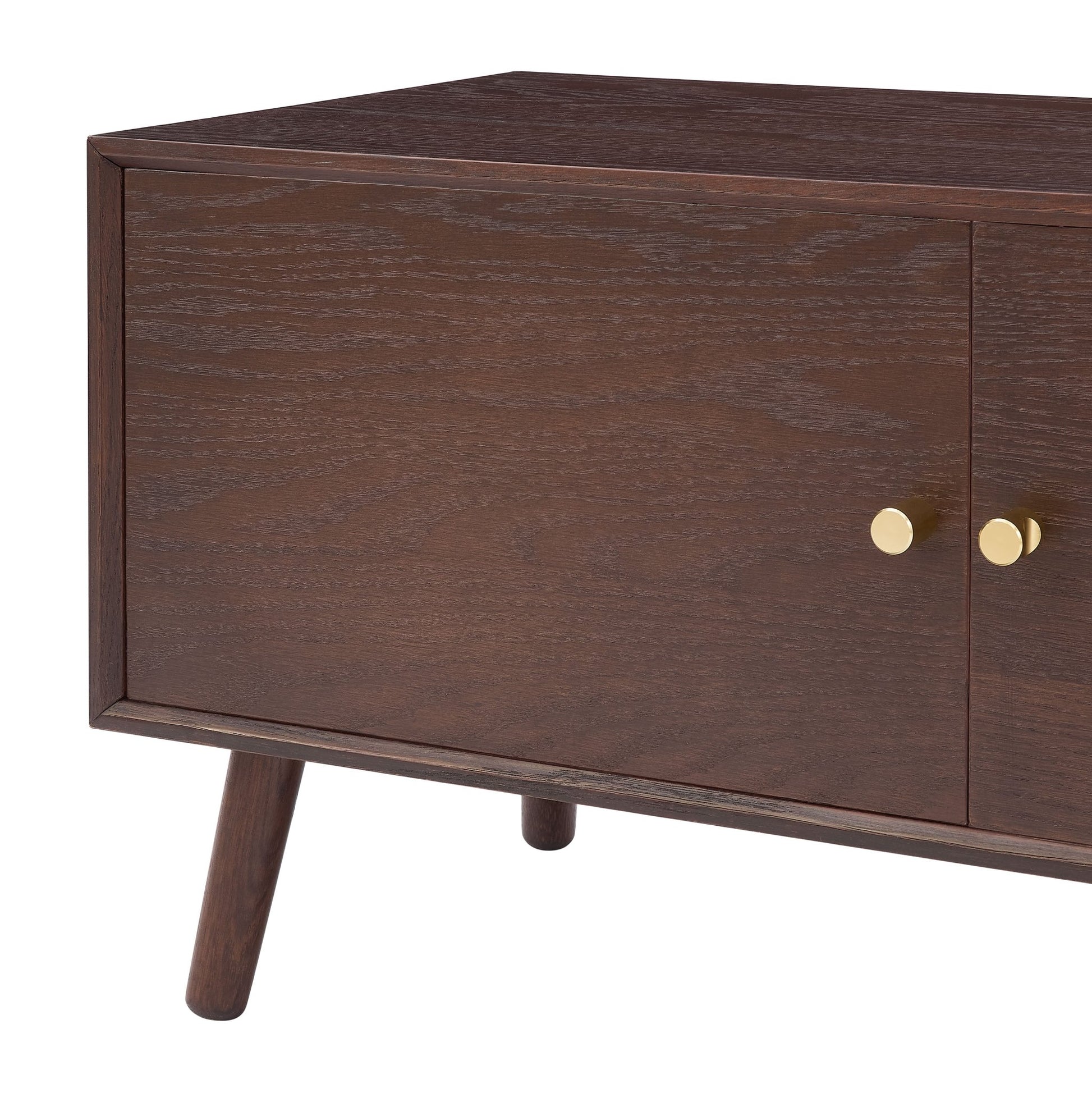 Heidi Oak TV Unit for TVs up to 60" - Walnut - DUSK
