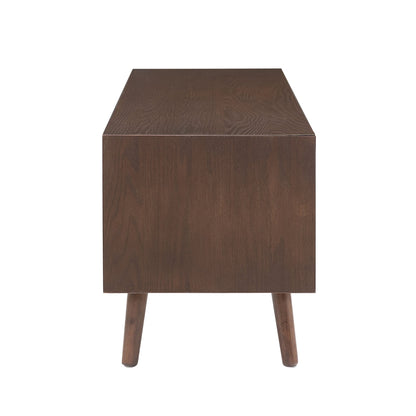 Heidi Oak TV Unit for TVs up to 60" - Walnut - DUSK