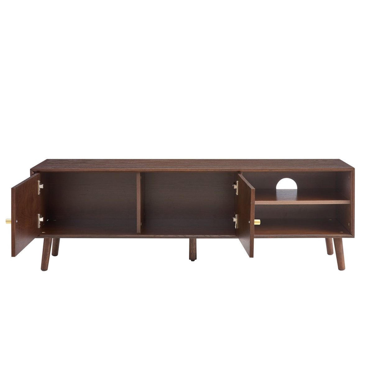 Heidi Oak TV Unit for TVs up to 60" - Walnut - DUSK