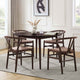Heidi Solid Oak 4 - 6 Seater Round Dining Table - Walnut - DUSK