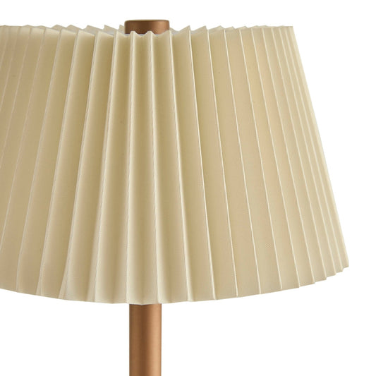 Helena Pleated LED Rechargeable Wireless Lamp - Ivory - DUSK