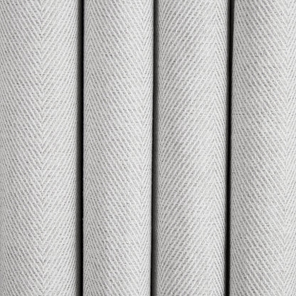 Herringbone Eyelet Curtains - Light Grey - DUSK