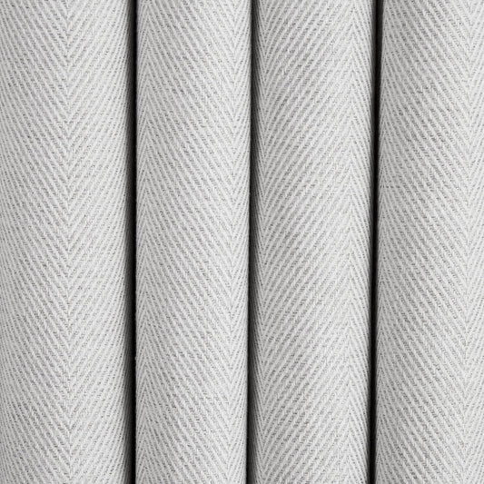 Herringbone Eyelet Curtains - Light Grey - DUSK