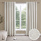 Herringbone Eyelet Curtains - Off White - DUSK