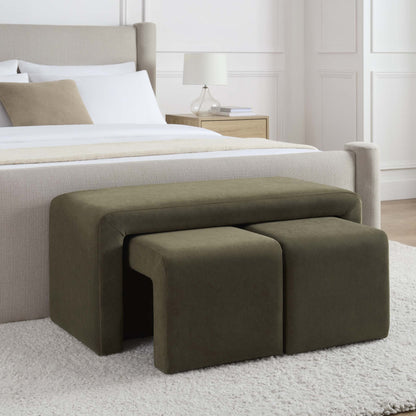 Hoxton Nesting Bench - Olive - DUSK