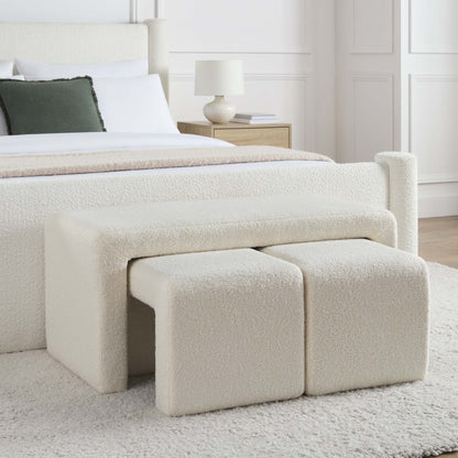 Hoxton Nesting Bench - Sherpa Ivory - DUSK