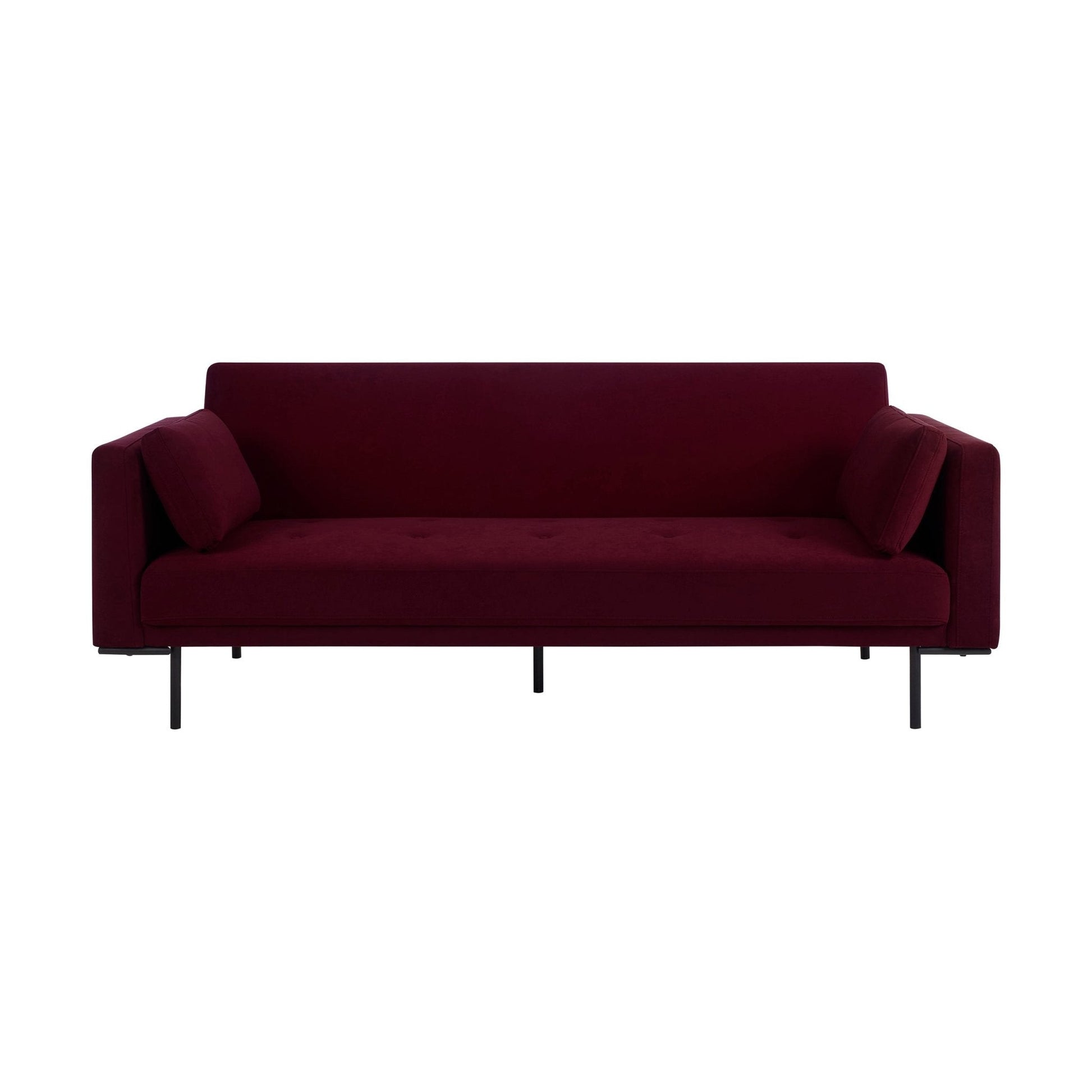 Hudson Click Clack Sofa Bed - Berry - DUSK