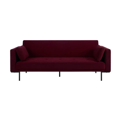 Hudson Click Clack Sofa Bed - Berry - DUSK