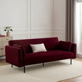 Hudson Click Clack Sofa Bed - Berry - DUSK