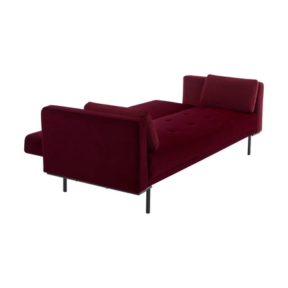 Hudson Click Clack Sofa Bed - Berry - DUSK