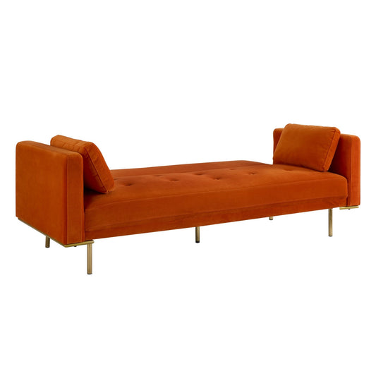 Hudson Click Clack Sofa Bed - Bright Orange - DUSK