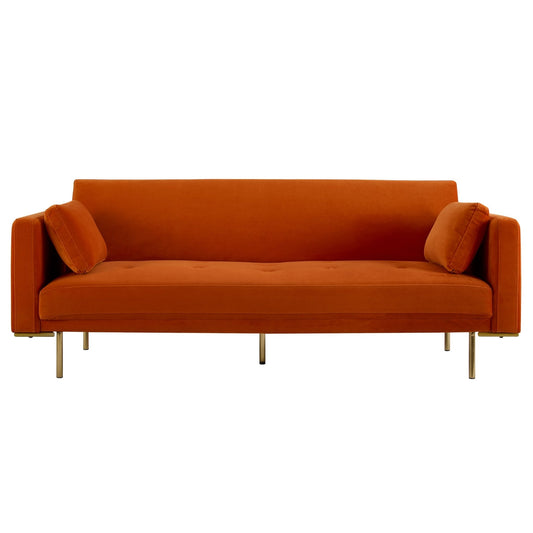 Hudson Click Clack Sofa Bed - Bright Orange - DUSK