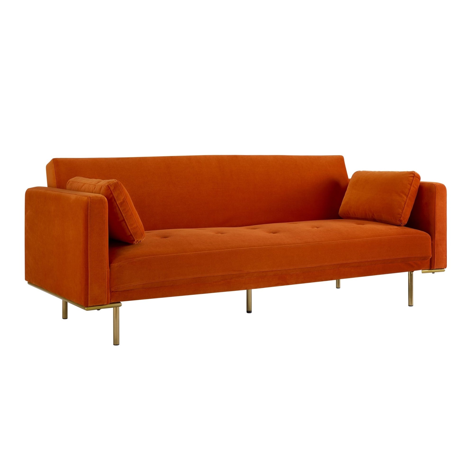 Hudson Click Clack Sofa Bed - Bright Orange - DUSK