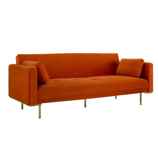 Hudson Click Clack Sofa Bed - Bright Orange - DUSK