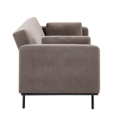 Hudson Click Clack Sofa Bed - Chenille Mushroom - DUSK