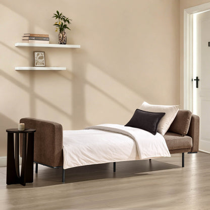 Hudson Click Clack Sofa Bed - Chenille Mushroom - DUSK