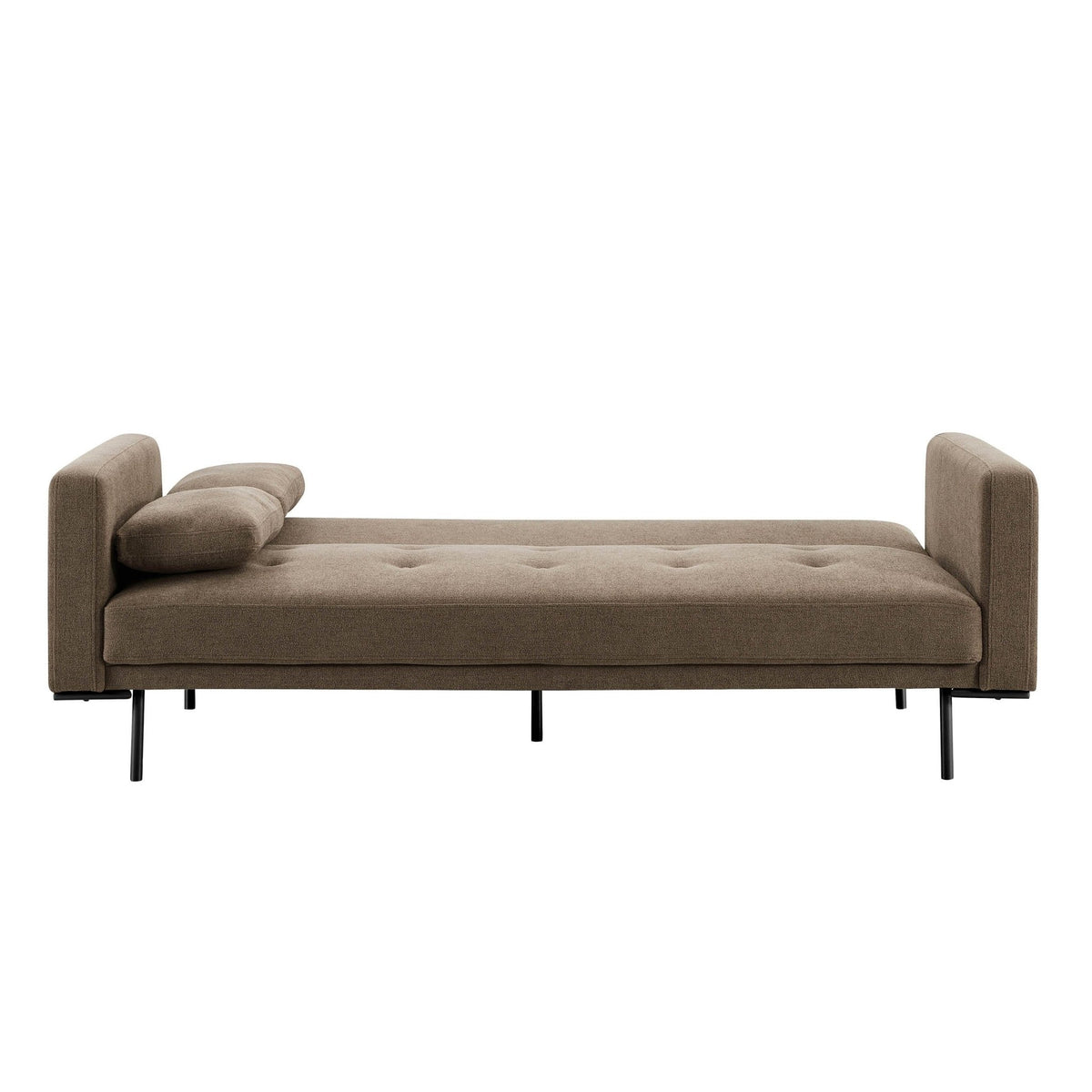 Hudson Click Clack Sofa Bed - Chenille Mushroom - DUSK
