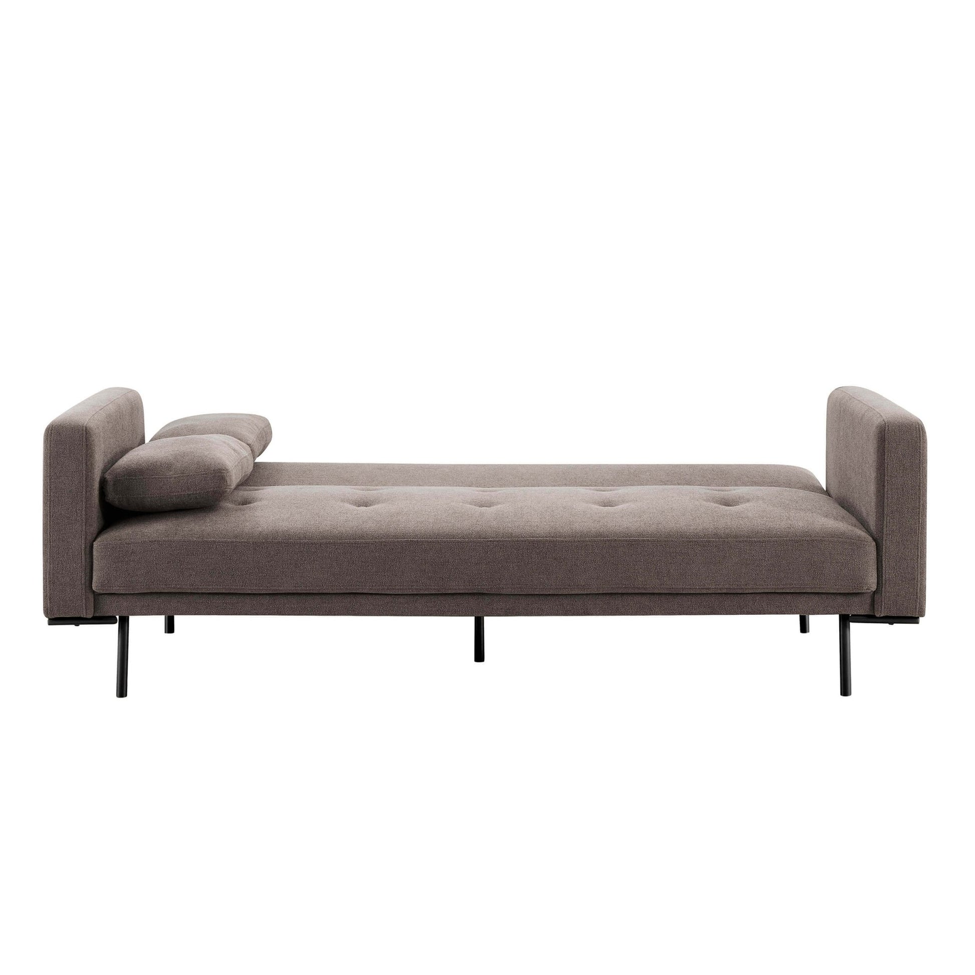 Hudson Click Clack Sofa Bed - Chenille Mushroom - DUSK