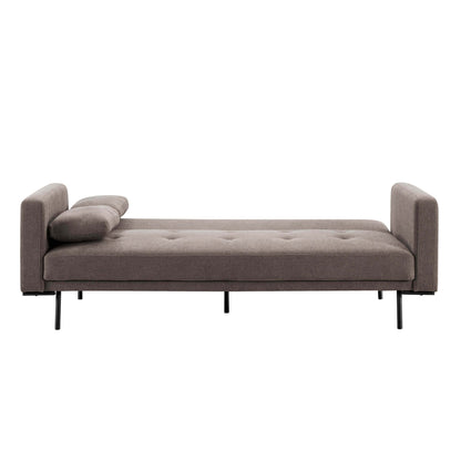 Hudson Click Clack Sofa Bed - Chenille Mushroom - DUSK