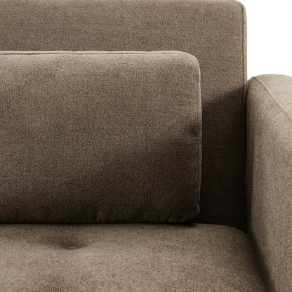 Hudson Click Clack Sofa Bed - Chenille Mushroom - DUSK