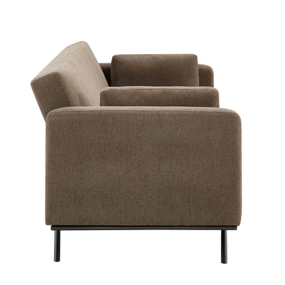 Hudson Click Clack Sofa Bed - Chenille Mushroom - DUSK